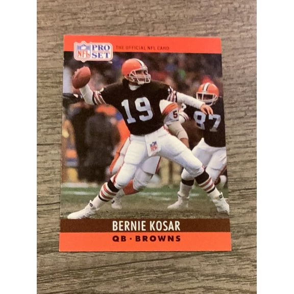 Pro Set 72 Bernie Kosar Cleveland Browns NFL Trading Card 1990