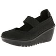 thumbnail image 1 of Bernie Mev Bernie Mev Women's Lulia Wedge Pump Shoes Black, 1 of 8