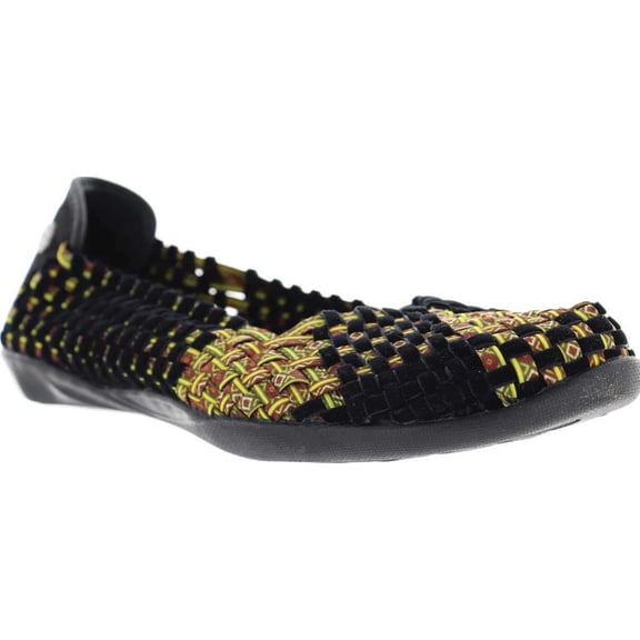 Bernie Mev. Catwalk Women's Casual Slip On Flats Size 40 Arabesque Mustard Mix (Run Small by one Size)