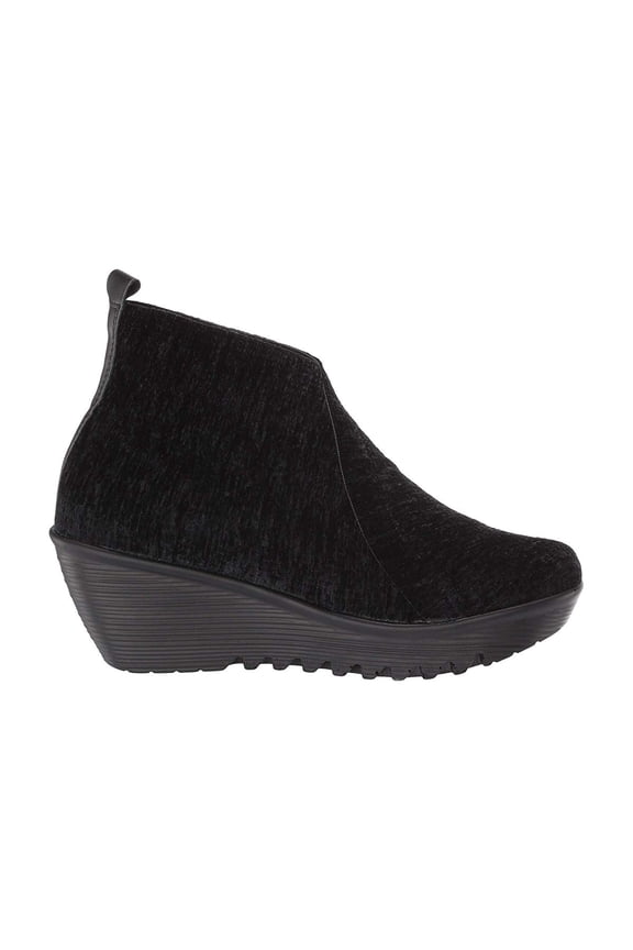 Women's Slip-Ons, Medium Black Velvet, 8