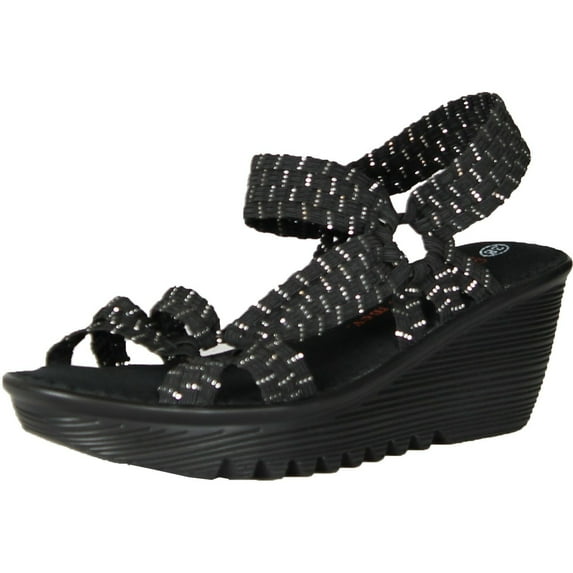 Bernie Mev Women's Crystal Fashion Mesh Sandals
