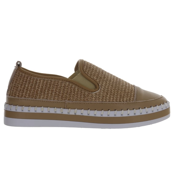 Bernie Mev Women’s Moira Weave Leather Slip-On Sneakers with Textured Finish