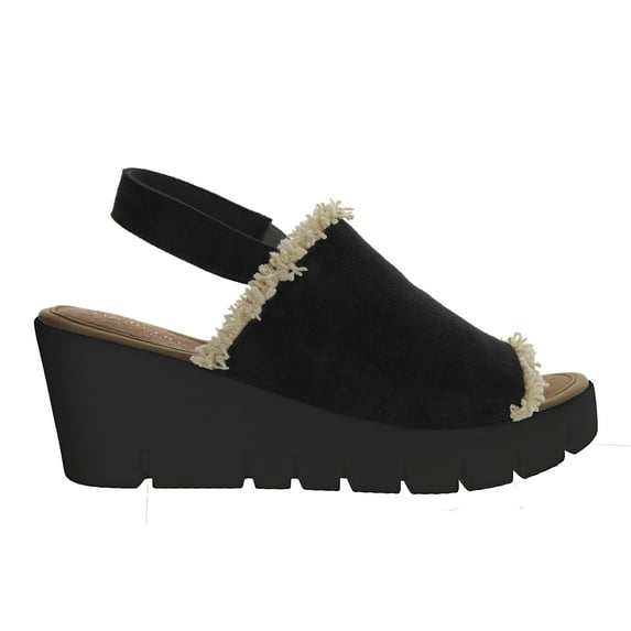 Bernie Mev Women's Venti Fringe Wedge Sandal