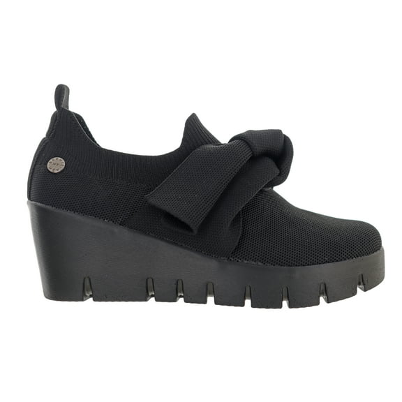 Bernie Mev Women's Venti Serenity Slip-on Sneakers with Wedge Heel and Bow Emebellishment