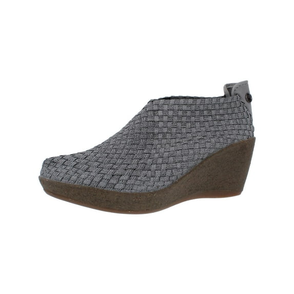 Bernie Mev Womens Sexy Basketweave Slip On Wedge Heels