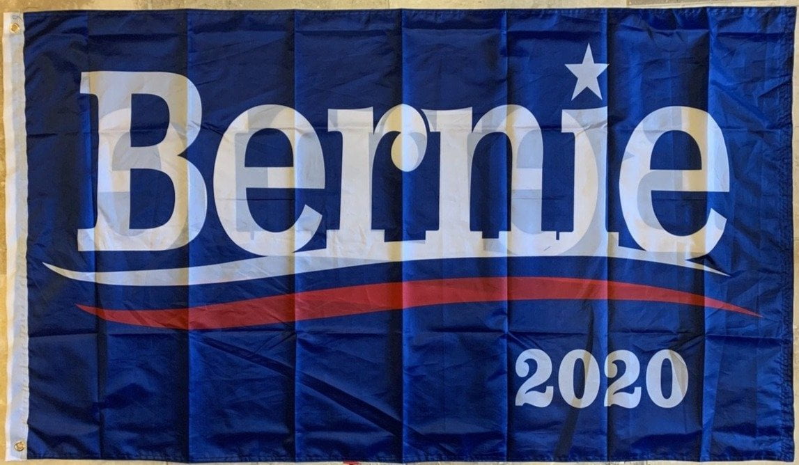 Bernie Sanders 2020 Official Democratic Party Presidential Banner Blue ...