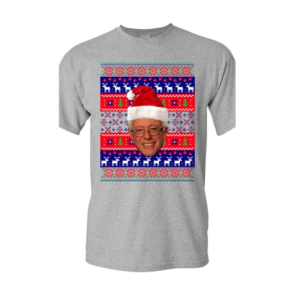 Bernie Sanders Bern Reindeer Ugly Christmas Funny DT Adult T-Shirt Tee