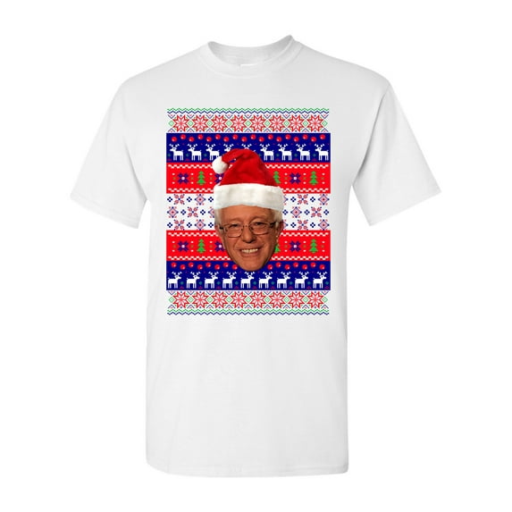 Bernie Sanders Bern Reindeer Ugly Christmas Funny DT Adult T-Shirt Tee