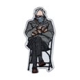 thumbnail image 1 of Bernie Sanders Man in the Chair with Mittens and Mask Patch - Sew On, 1 of 1
