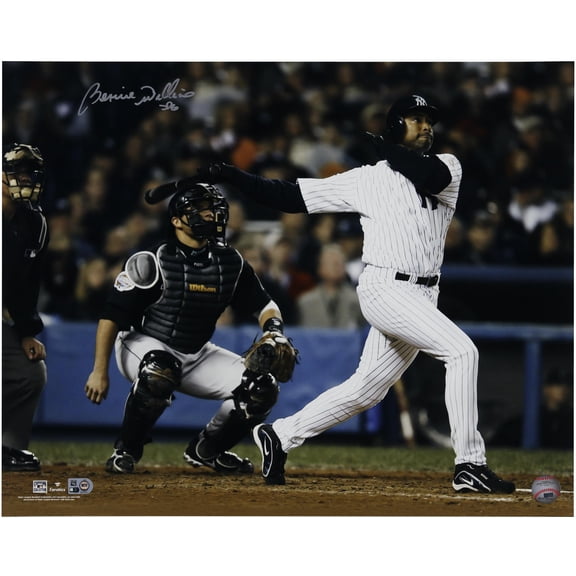 Bernie Williams New York Yankees Autographed 16" x 20" Hitting Photograph - Fanatics Authentic Certified