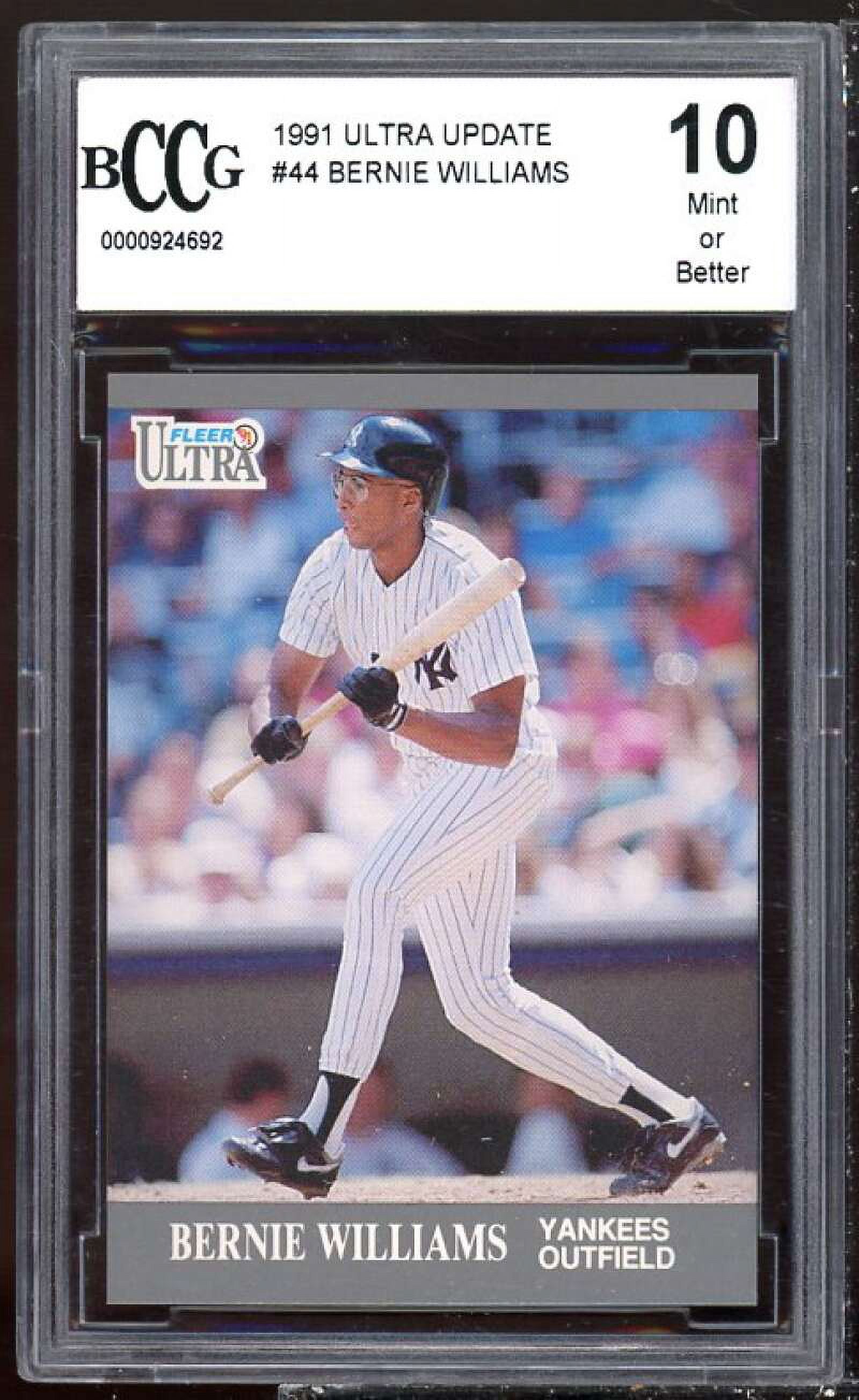 Bernie Williams Rookie Card 1991 Ultra Update #U-44 BGS BCCG 10 ...