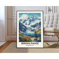 thumbnail image 1 of Bernina Range Swiss Alps Poster, Unframed Canvas 8x10in, 1 of 4