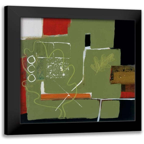 Bernsen, Leslie 12x12 Black Modern Framed Museum Art Print Titled - Eco Dream II