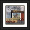 thumbnail image 1 of Bernsen/Tunick 12x12 Black Ornate Wood Framed with Double Matting Museum Art Print Titled - Bronco, 1 of 4