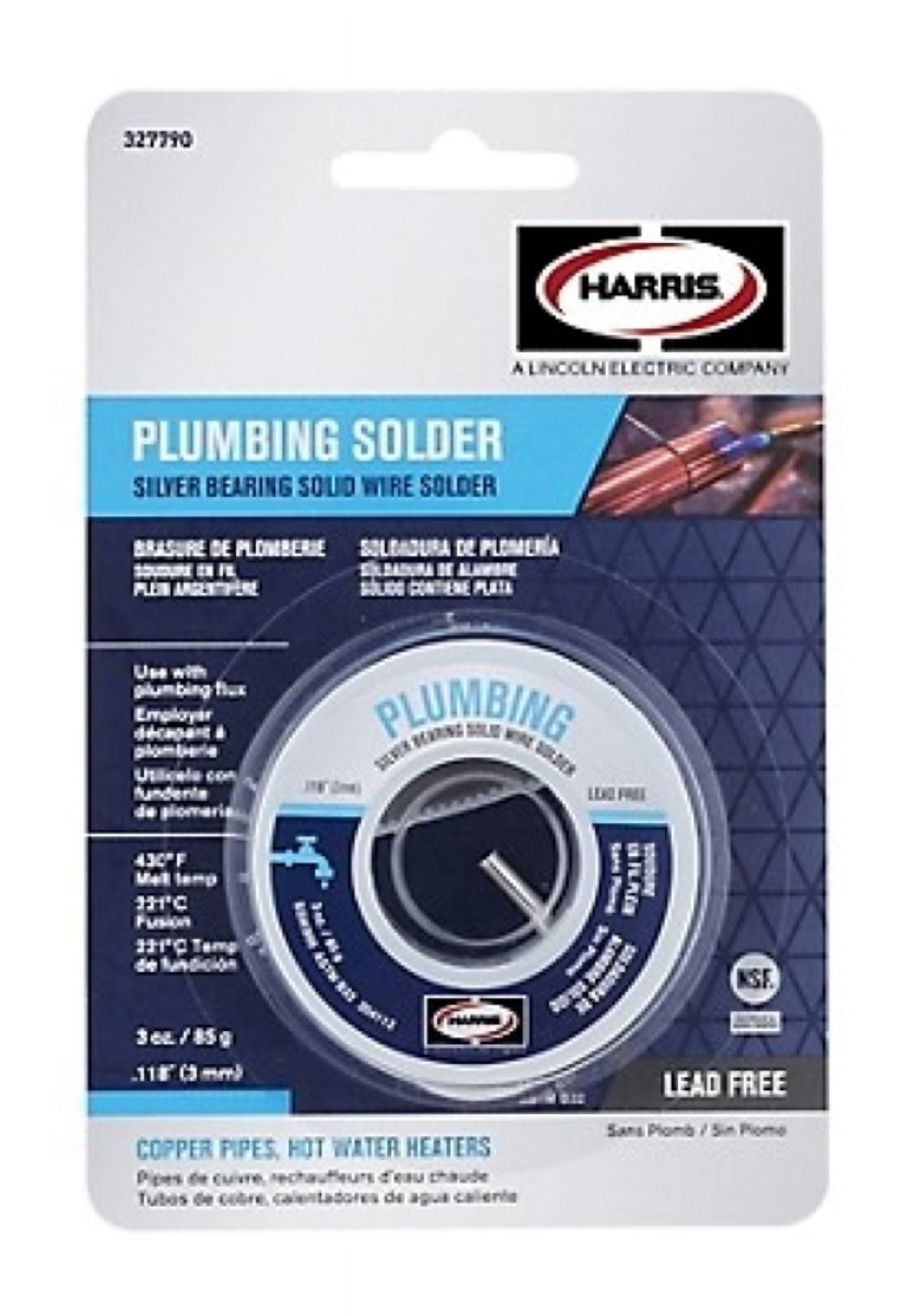 BernzOmatic 327790 General Plumbing Silver Bearing Solid Wire Solder