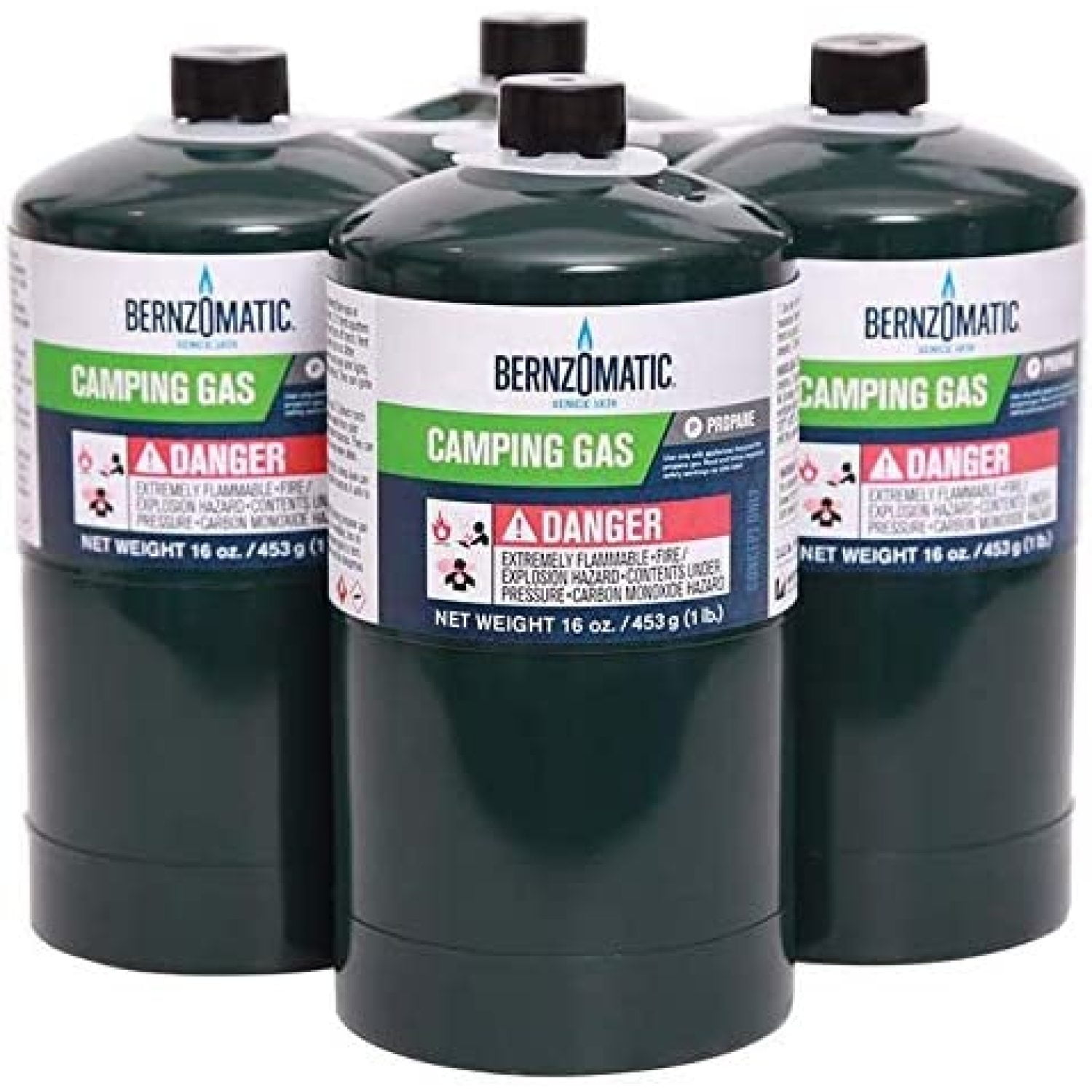 Bernzomatic 16.4 oz. Camping Propane Gas Cylinders (4-Pack)