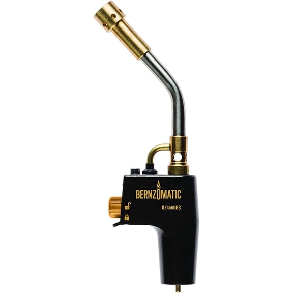 Bernzomatic BZ4500HS Heat Shrink Hand Torch with auto on/off Ignition, Pressure Regulated for Use while Inverted