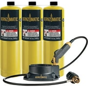 Bernzomatic Map Pro Gas Cylinder with Firepoint Creator Torch Automotive Specialty Parts 3 Pack