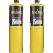 Bernzomatic Propane Tank Map Gas Propane Bottle Prefilled & Ready to Use MAP-Pro Gas Torch Style Cylinder Refillable Propane Cylinder 14.1 oz - 2PK