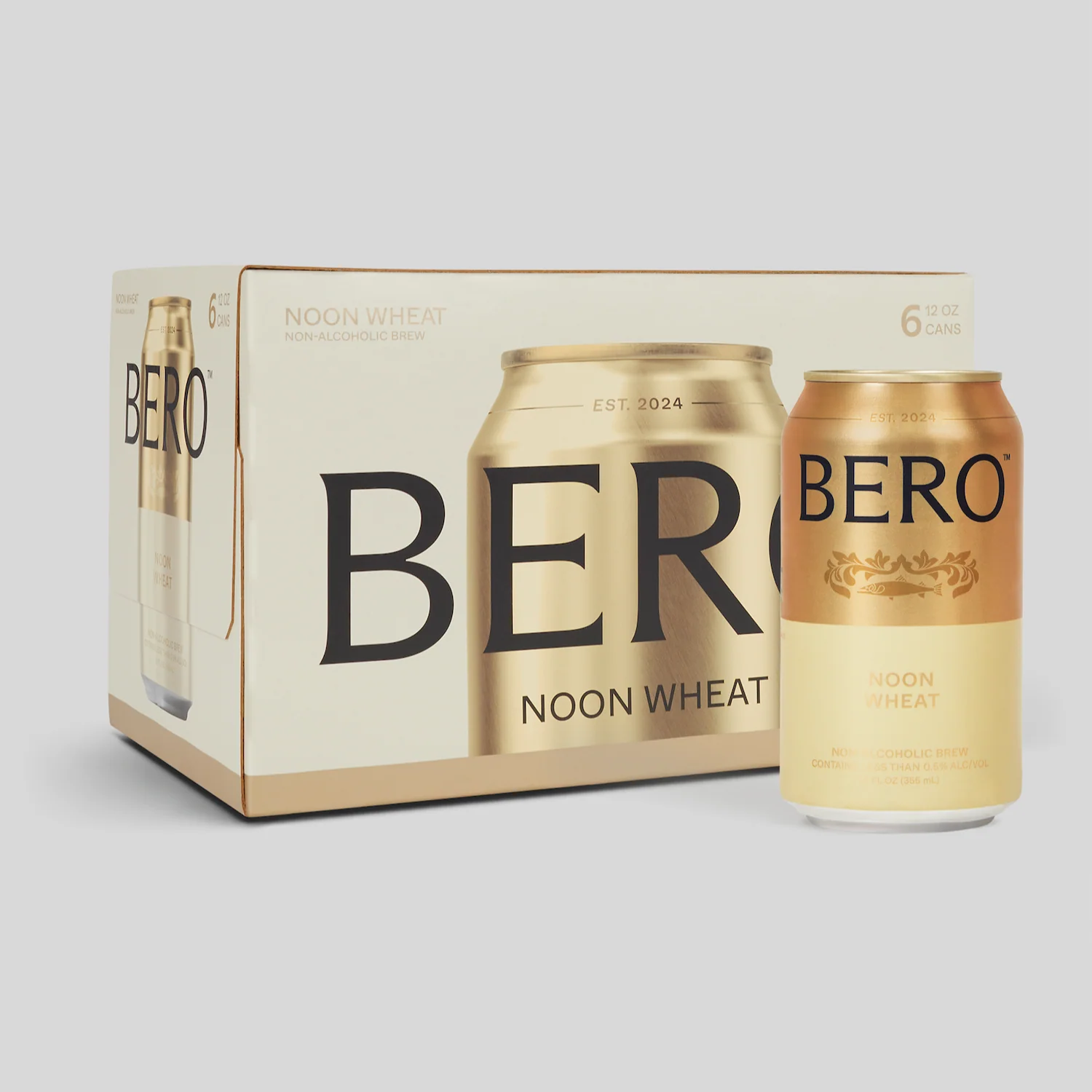 Bero Brewing Noon Wheat Non Alcoholic Beer 6 Pack