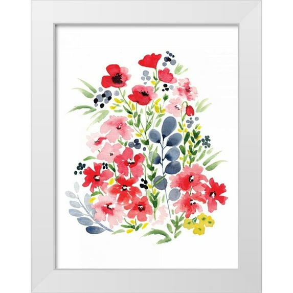Berrenson, Sara 15x18 White Modern Wood Framed Museum Art Print Titled - Spring Blooms II