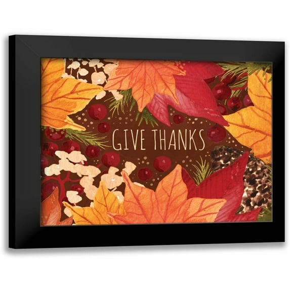 Berrenson, Sara 18x15 Black Modern Framed Museum Art Print Titled - Give Thanks