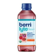 Berri Lyte Organic Electrolyte Hydration Solution Drink, Fruit Punch, 20oz Bottle
