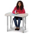 thumbnail image 1 of Collaborative Bowtie Table - 24" X 35" - Gray/Gray, 1 of 5