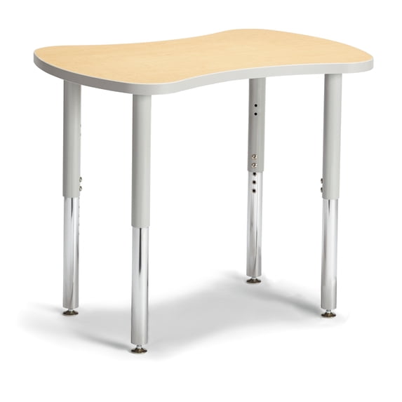 Collaborative Bowtie Table - 24" X 35" - Maple/Gray