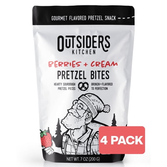 Berries +Cream Pretzel Bites , 4 Pack