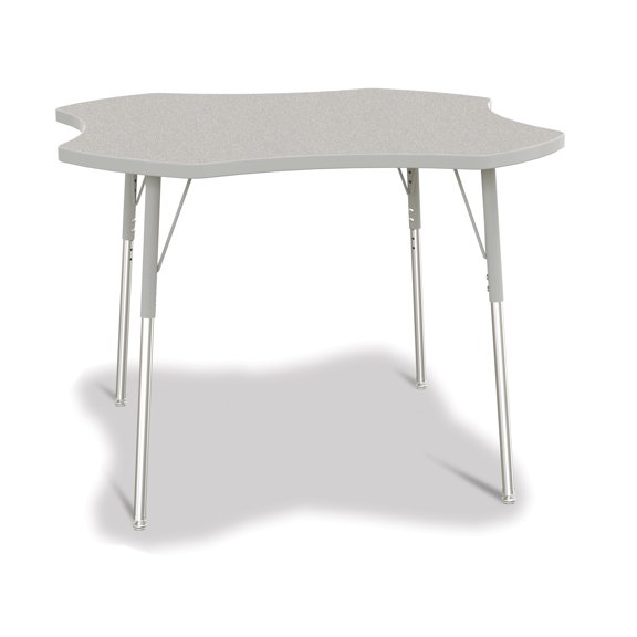 Four Leaf Activity Table, A-height - Freckled Gray/Gray/Gray
