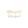 thumbnail image 1 of Horseshoe Activity Table - 66" X 60", A-height - Maple/Maple/Camel, 1 of 2