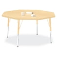 thumbnail image 1 of Octagon Activity Table - 48" X 48", E-height - Maple/Maple/Camel, 1 of 7