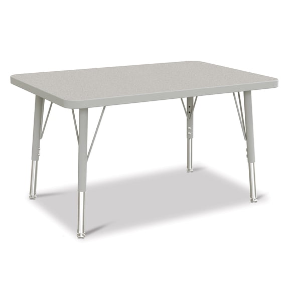Rectangle Activity Table - 24" X 36", E-height - Freckled Gray/Gray/Gray