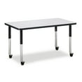 thumbnail image 1 of Rectangle Activity Table - 24" X 36", Mobile - Freckled Gray/Black/Black, 1 of 7