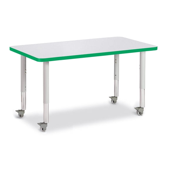 Rectangle Activity Table - 24" X 36", Mobile - Freckled Gray/Green/Gray