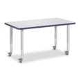 thumbnail image 1 of Berries 6478JCM112 Rectangle Activity Table Gray & Navy - 24 x 36 in., 1 of 7