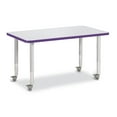 thumbnail image 1 of Rectangle Activity Table - 24" X 36", Mobile - Freckled Gray/Purple/Gray, 1 of 7