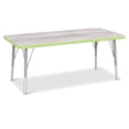 thumbnail image 1 of Rectangle Activity Table - 24" X 48", E-height - Driftwood Gray/Key Lime/Gray, 1 of 7