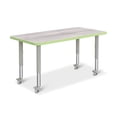 thumbnail image 1 of Berries Rectangle Activity Table - 24 inch X 48 inch, Mobile - Driftwood Gray/Coastal Blue/Gray, 1 of 6