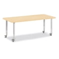 thumbnail image 1 of Berries 6413JCM251 Rectangle Mobile Activity Table, 30" x 72", Maple/Maple/Gray, 1 of 7