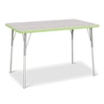 thumbnail image 1 of Rectangle Activity Table - 30" X 48", A-height - Driftwood Gray/Key Lime/Gray, 1 of 7