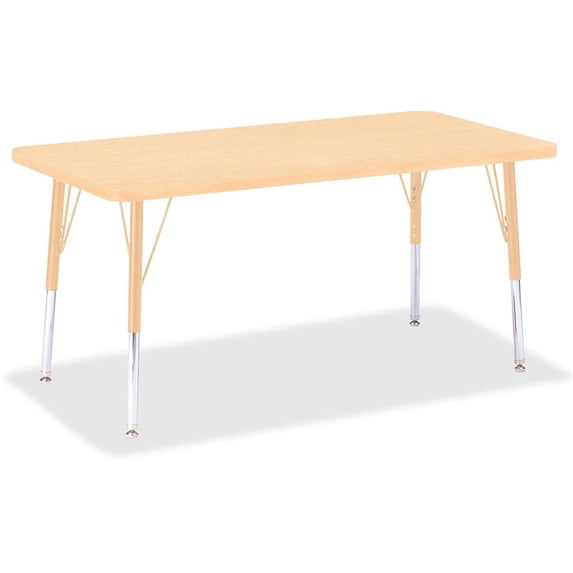 Rectangle Activity Table - 24" X 48", E-height - Maple/Maple/Camel