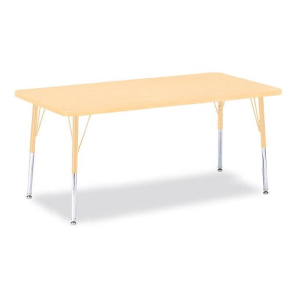 Adult Height Maple Top/Edge Rectangle Table