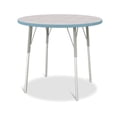 thumbnail image 1 of Berries Round Activity Table - 36 inch Diameter, A-height - Driftwood Gray/Key Lime/Gray, 1 of 6