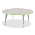 thumbnail image 1 of Round Activity Table - 42" Diameter, E-height - Driftwood Gray/Key Lime/Gray, 1 of 6