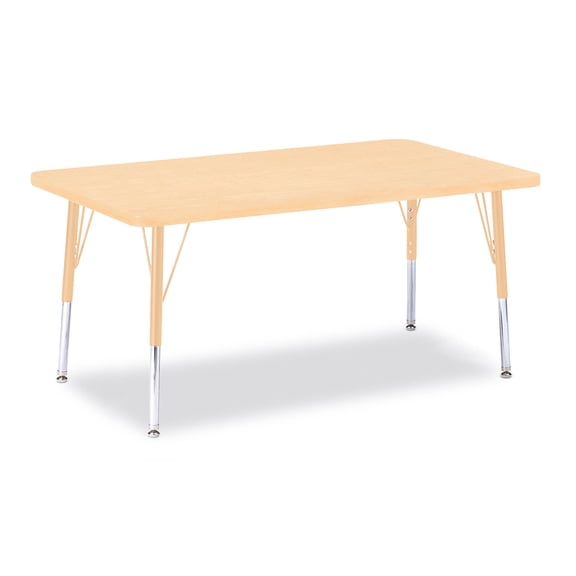 Rectangle Activity Table - 30" X 48", E-height - Maple/Maple/Camel