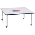 thumbnail image 1 of Berries 6418JCM112 Square Mobile Activity Table, 48" x 48", Gray/Navy/Gray, 1 of 2