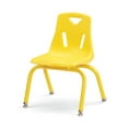 thumbnail image 1 of Stacking Chair with Powder-Coated Legs - 12" Ht - Yellow, 1 of 6