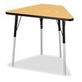 thumbnail image 1 of Tall Trapezoid Desk - Oak/Black/Black, 1 of 7